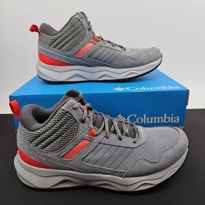 Columbia Plateau Venture Mid Gray Trail Hiking Boots Men's Size 12‎ BM7106-033